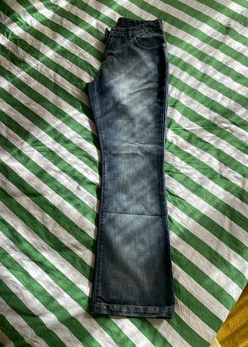 Geniş Kesim Vintage Kadın Kot Pantolon - Görsel 5