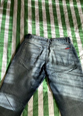 Geniş Kesim Vintage Kadın Kot Pantolon - Görsel 4