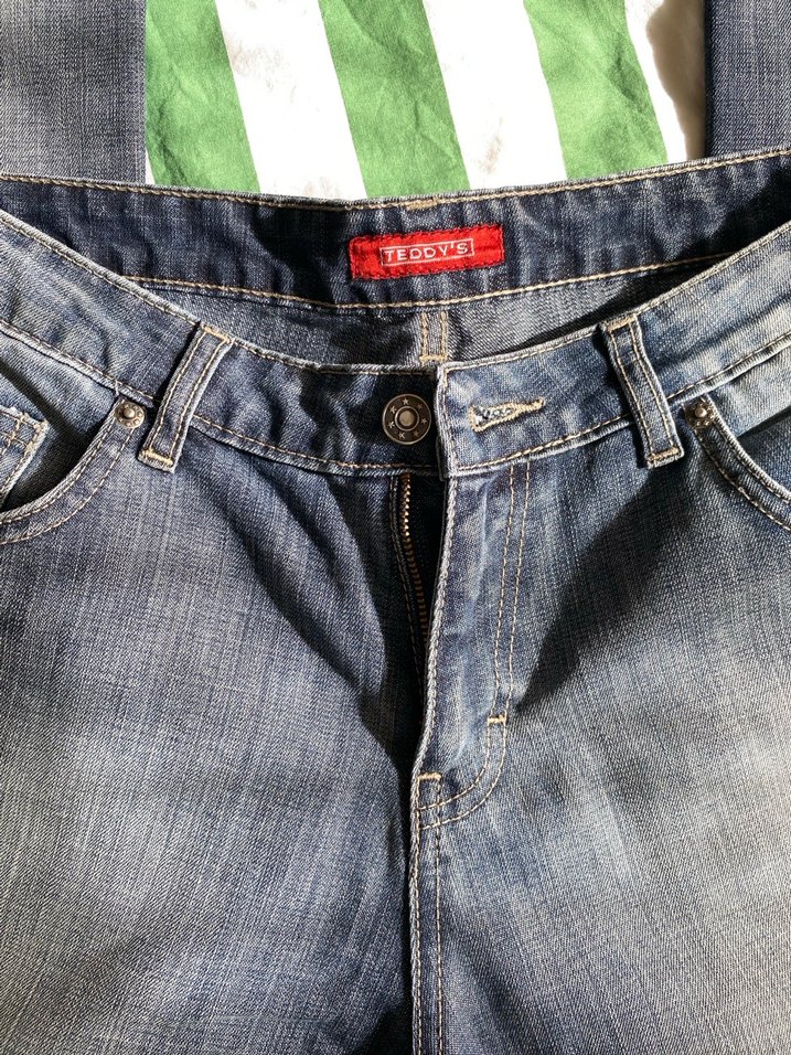 Geniş Kesim Vintage Kadın Kot Pantolon - Görsel 3