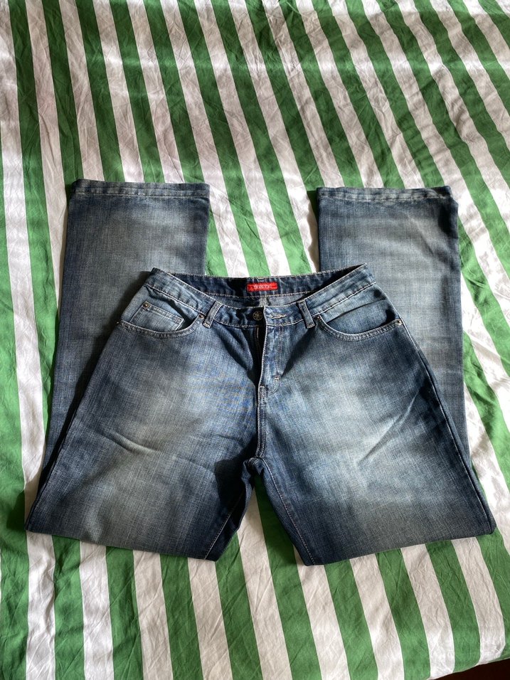 Geniş Kesim Vintage Kadın Kot Pantolon - Görsel 2