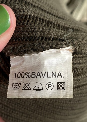 Vintage Fermuarlı Yeşil Kadın Triko - Görsel 5