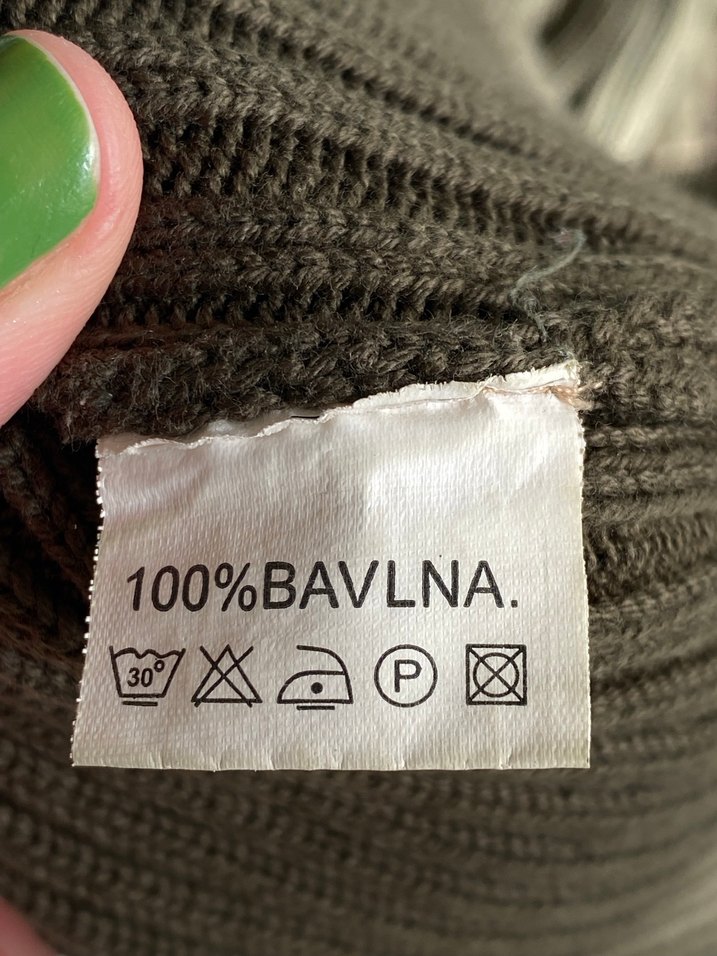 Vintage Fermuarlı Yeşil Kadın Triko - Görsel 5