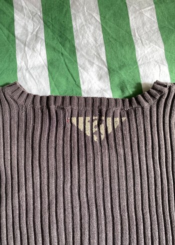 Guess Gri Fitilli Uzun Kollu Kadın Triko - Görsel 4