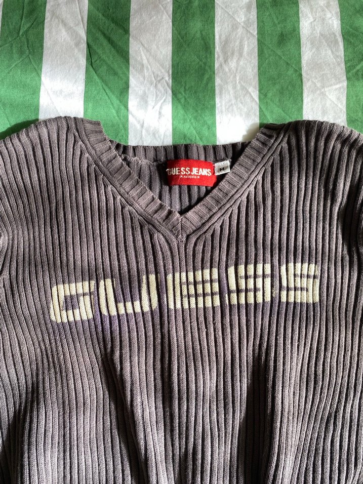 Guess Gri Fitilli Uzun Kollu Kadın Triko - Görsel 2