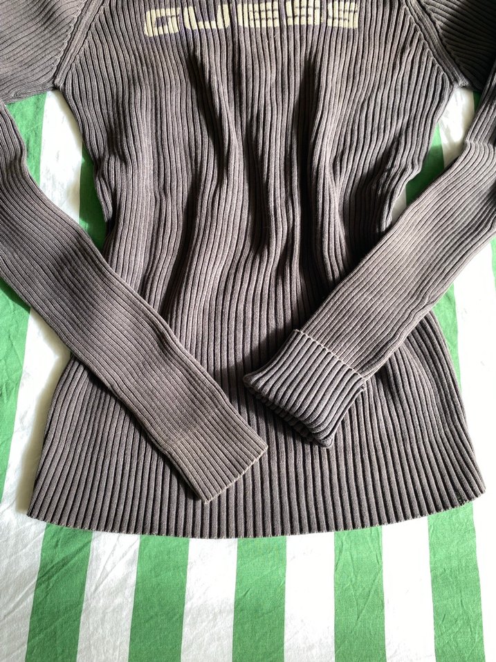 Guess Gri Fitilli Uzun Kollu Kadın Triko - Görsel 3