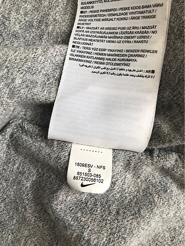 xs Beden gri Renk Nike ikili takım