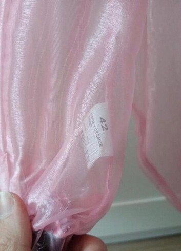 xl Beden pembe Renk Şifon ceket