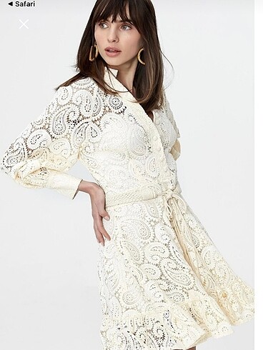 36 Beden beyaz Renk İpekyol elbise