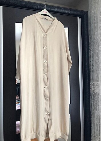 E&K Butik ayrobin kumaş düğmeli tunik