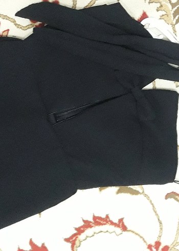 Siyah Straplez Uzun Elbise - Görsel 10