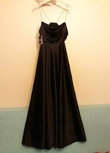 36 Beden siyah Renk Gece elbisesi 