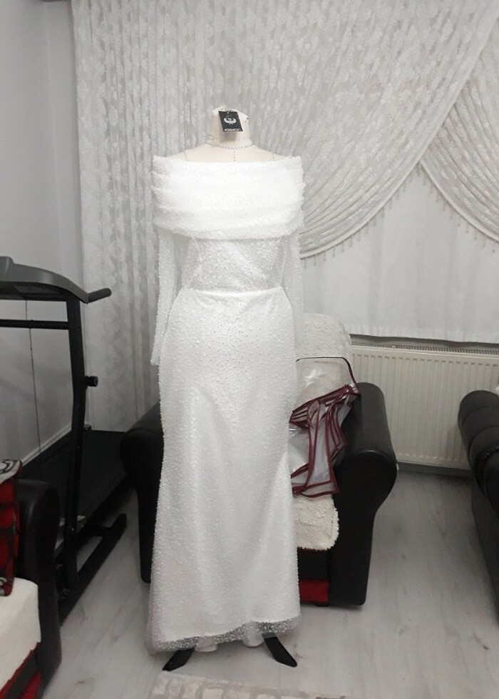 Nişan söz elbisesi son 1 tane - Görsel 3