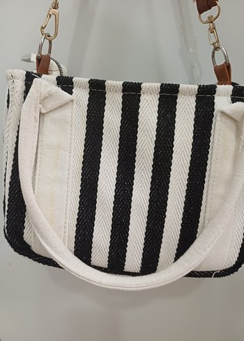 Beden Zebra Desenli Fermuarlı Kadın Çanta