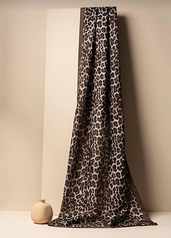 Leopar desenli soft şal Jawel marka