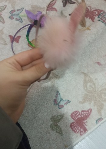 Pembe Peluş Detaylı Çocuk Taç - Görsel 2