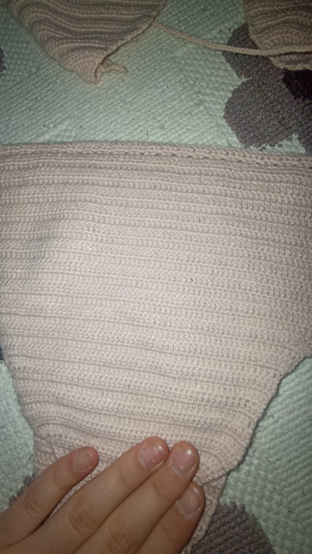 Bej pembee Örgü Mini Bikini Takımı - Görsel 4