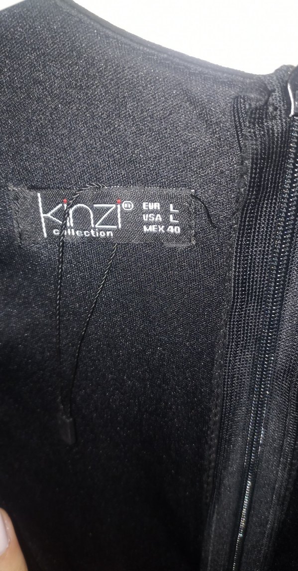 Siyah Midi Uzun Kollu Gotik Kadın Elbise - Görsel 4