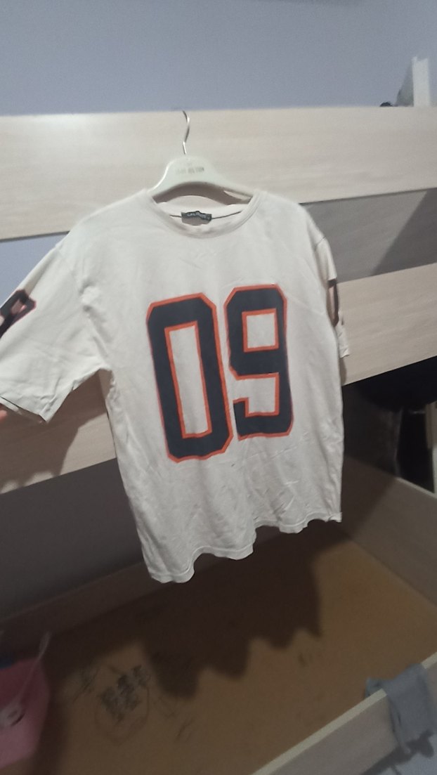 Gri Baskılı Erkek Kısa Kollu Tişört - Görsel 2