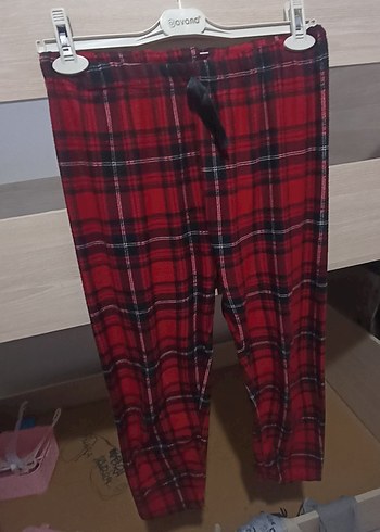 kareli kırmızı pijama - Görsel 4