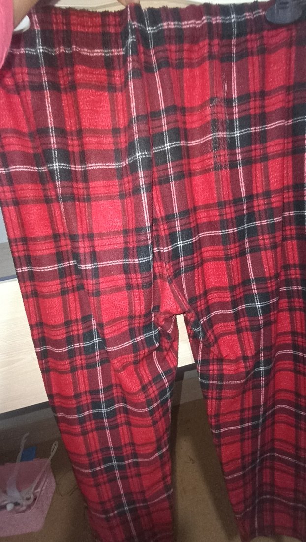 kareli kırmızı pijama - Görsel 2