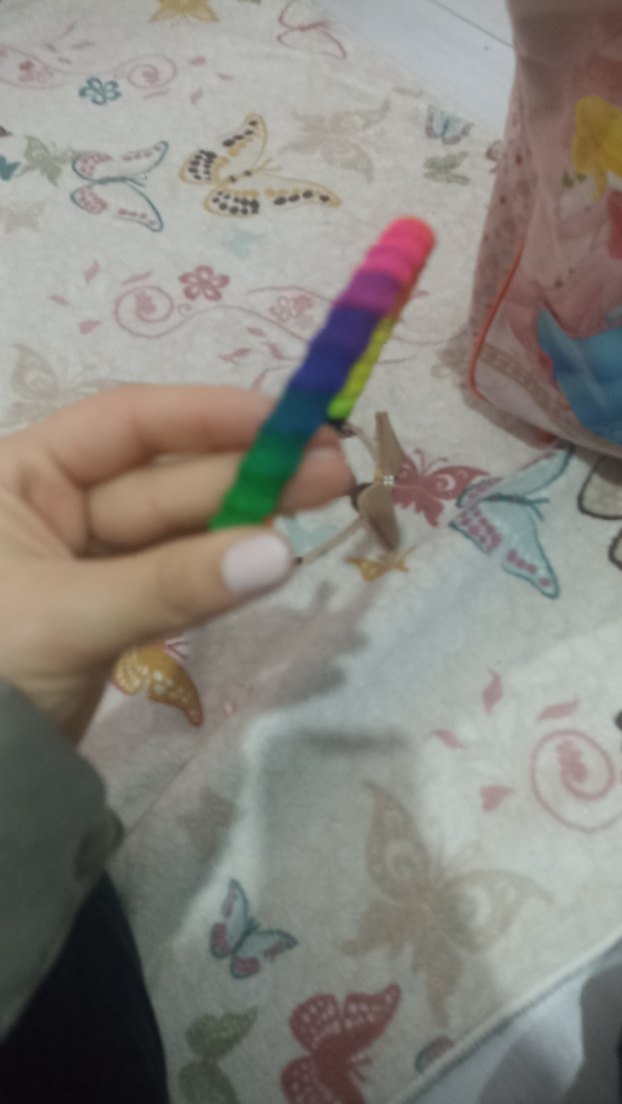 Renkli Batik Desenli Lastikli Çocuk Saç Bandı - Görsel 2