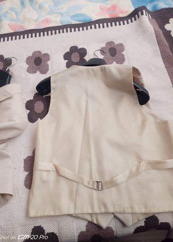 Bej Düğmeli Erkek Yelek - Görsel 8