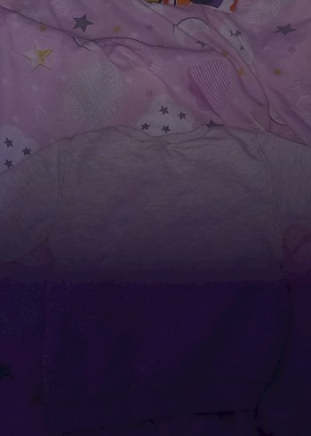 Renkli Desenli Mor Çocuk Battaniyesi - Görsel 3