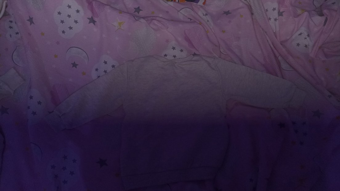 Renkli Desenli Mor Çocuk Battaniyesi - Görsel 3