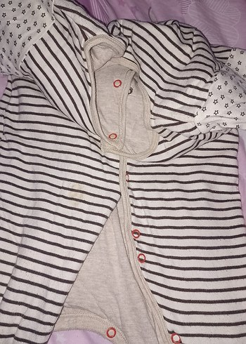 Uzun Kollu Gri Bebek Tulum ayakkabılı çoraplı - Görsel 4