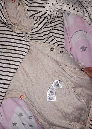 Uzun Kollu Gri Bebek Tulum ayakkabılı çoraplı - Görsel 5