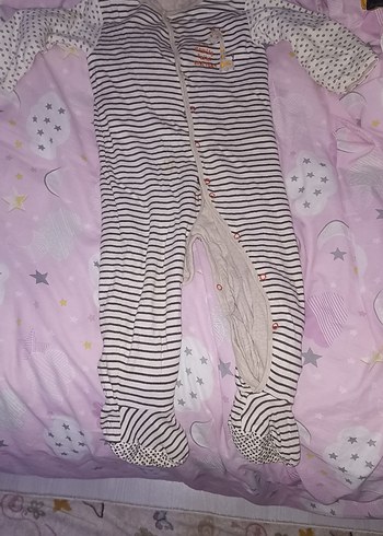 Uzun Kollu Gri Bebek Tulum ayakkabılı çoraplı - Görsel 7