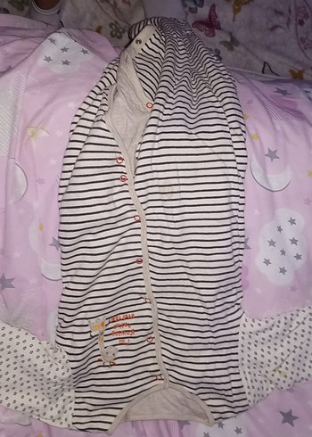 Uzun Kollu Gri Bebek Tulum ayakkabılı çoraplı - Görsel 6