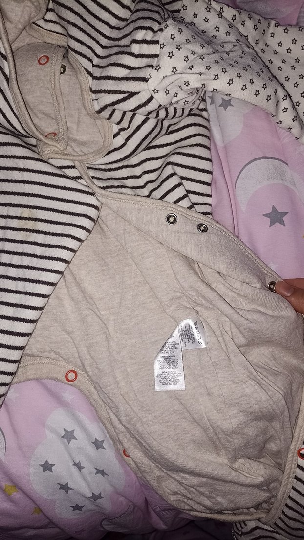 Uzun Kollu Gri Bebek Tulum ayakkabılı çoraplı - Görsel 5