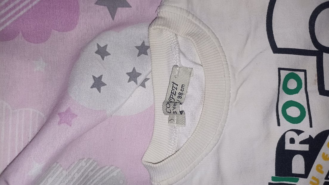 Beyaz Erkek Çocuk Baskılı Sweatshirt - Görsel 5