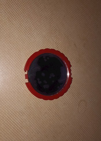 Parlak Kırmızı Vintage Ayna - Görsel 3