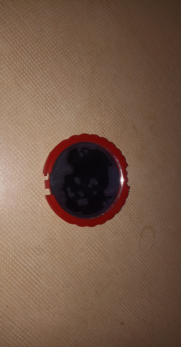 Parlak Kırmızı Vintage Ayna - Görsel 3