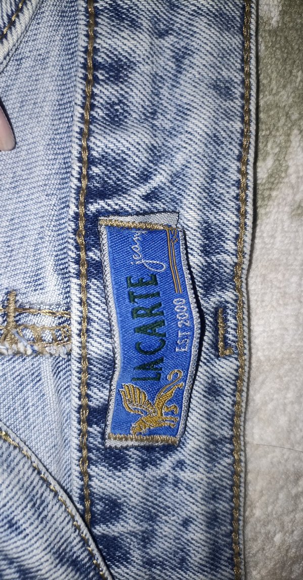 Düğmeli Mavi Midi Boy Geniş Kesim Kadın Kot Pantolon - Görsel 4