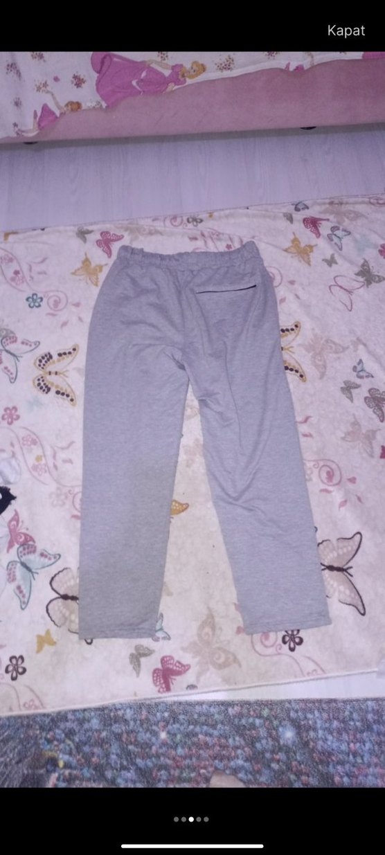 Gri Kadın Fermuarlı Rahat Kesim Eşofman - Görsel 3