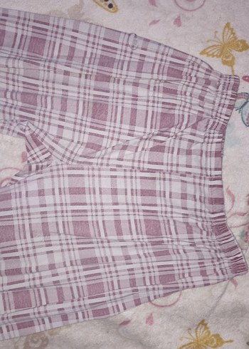 Lila Ekose Desenli Kadın eşofman altı - Görsel 2