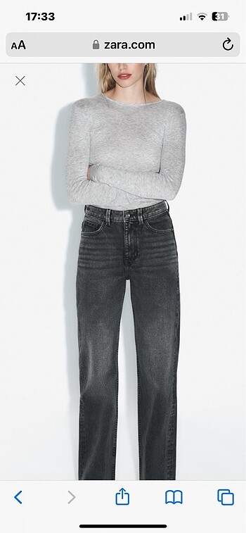 ZARA MODEL YÜKSEK BEL LİKRALİ