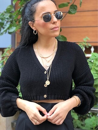 Crop hırka