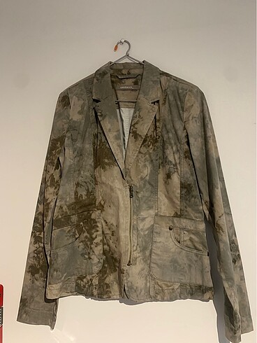 Batik soyut desenli ceket