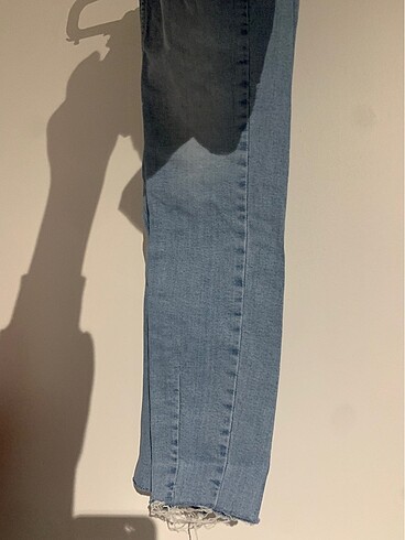 xs Beden mavi Renk Zara düşük bel jean