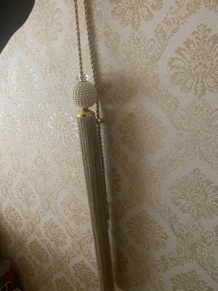 Bej İşlemeli Modern Klasik Perde - Görsel 5