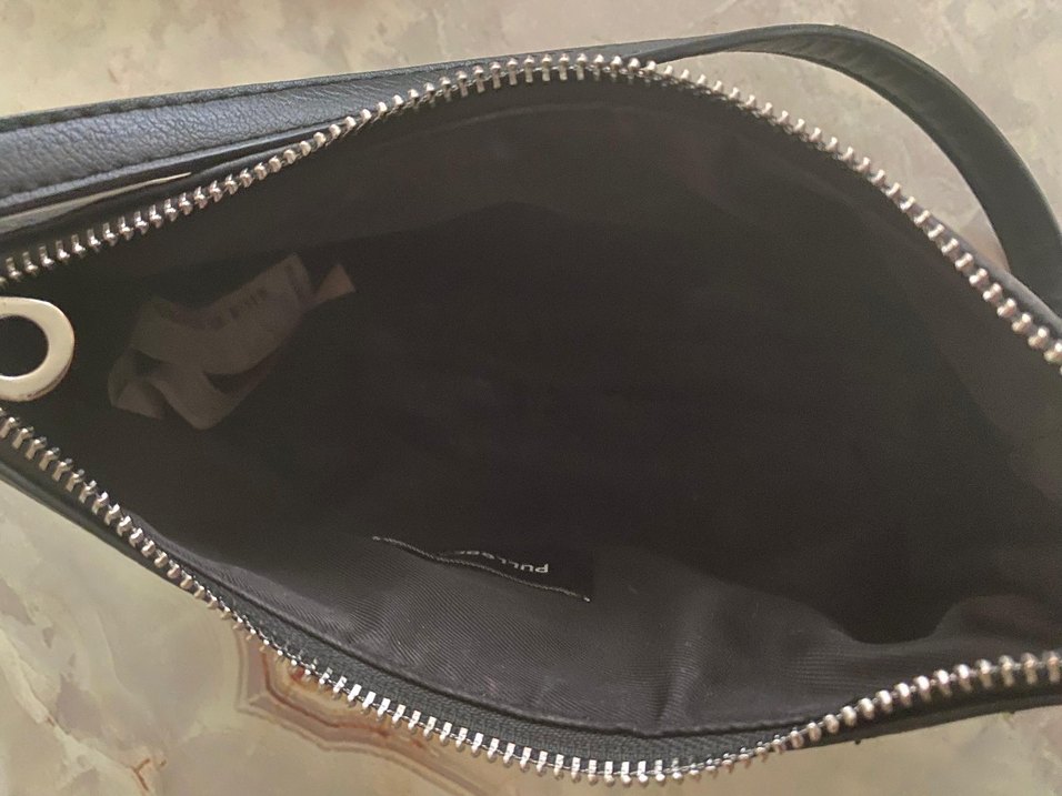 Siyah Deri Minimalist Kadın Çanta - Görsel 4