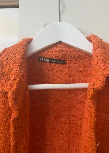 Düğmeli, Uzun Kollu Kahverengi Yün Gömlek - Görsel 2