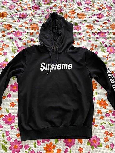 Siyah Supreme Sweatshirt