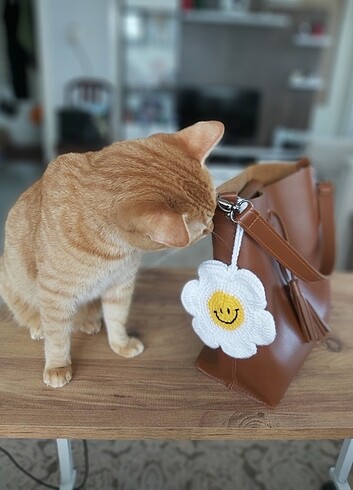 ÖRGÜ PAPATYA MINI ÇANTA/ Aksesuar - Görsel 3