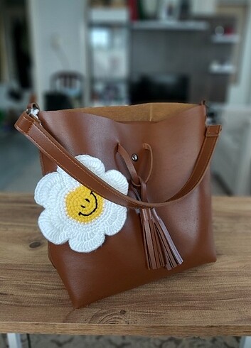ÖRGÜ PAPATYA MINI ÇANTA/ Aksesuar - Görsel 4
