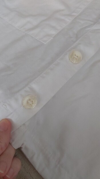 LCW BEYAZ KISA BÜZÜLEBILEN GÖMLEK - Görsel 2